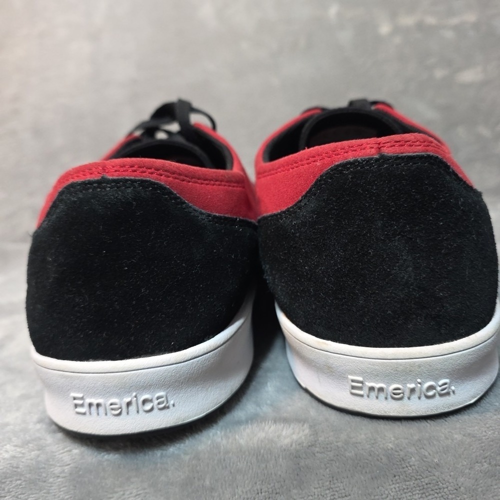Emerica The Romero Laced X Bronson Skate Shoes Mens 14 Red Black Suede‎ Leather - Picture 4 of 7